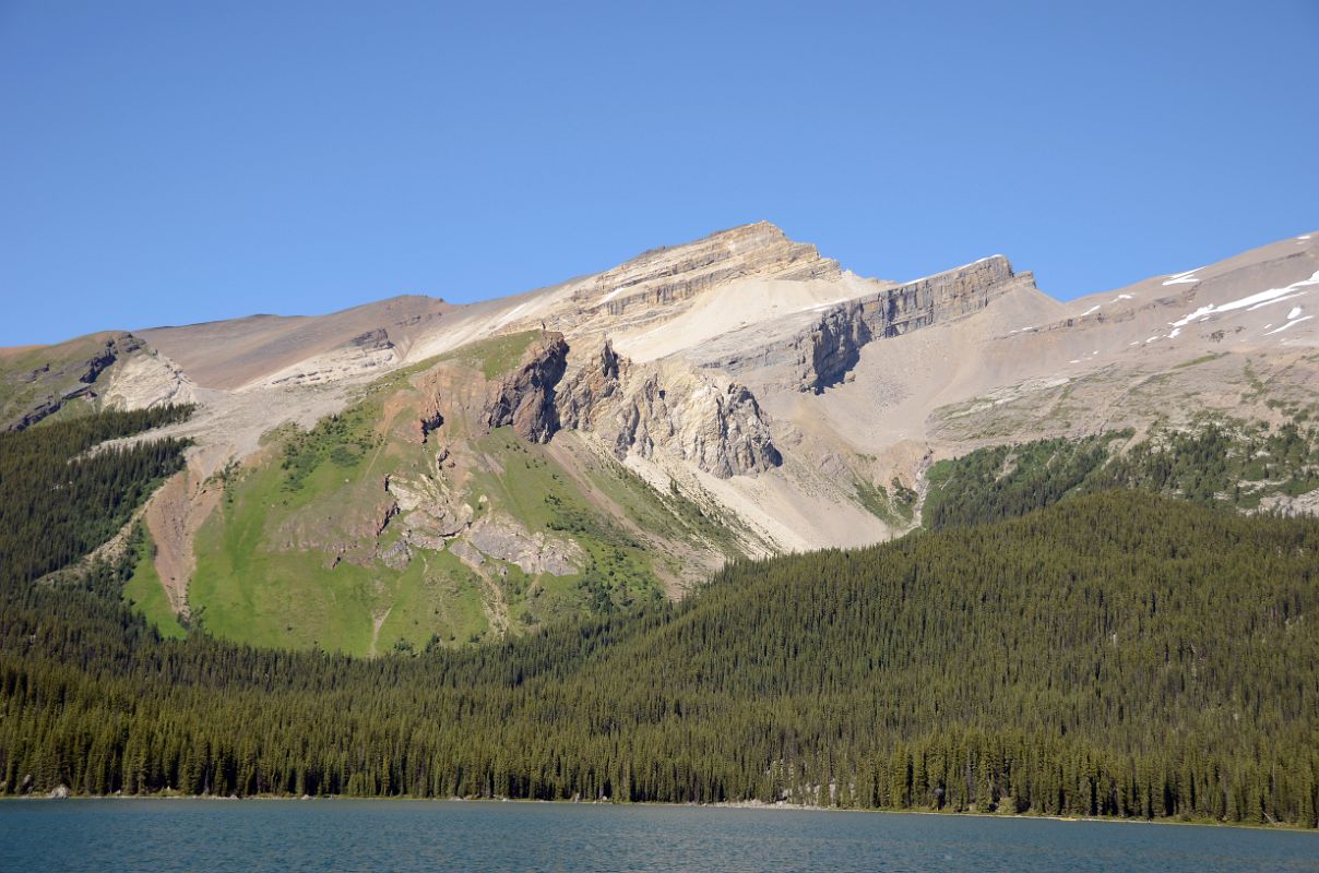 07 Ridge South Of Opal Peak From Scenic Tour Boat On Moraine Lake Near Jasper